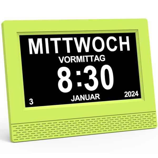 SINOIDEAS - 7 Inch Digital Calendar, Senior Clock, Dementia Clock
