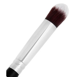 mini Kabuki Makeup Brush Set with Free Case: Includes Blending, Concealer, Contouring, Mineral & Tapered Blending Brushes Best for Eyes (Small, Synthetic) Negro 1 pc mini Tapered Kabuki