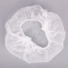 Disposable Non-woven Sanitary Cap Hair Net Dustproof Cap 100pcs White/24 inch 2ea