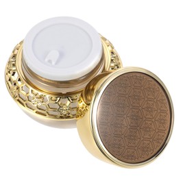 PACKOVE High Grade Refillable Face Cream Container Mirror Gold Cosmetic Jar Portable Sub Packing Bottle for Skincare Lotions Body Butters Travel Friendly Storage