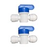 Malida 3/8"x3/8" Tube Ball Valve Quick Connect Shut Off for