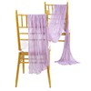 36x120 Inches Cheesecloth Table Runner Lavender Cheese Cloth Runner Elegant