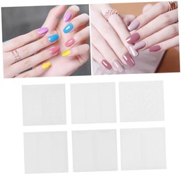 Healeved 42sheets French Style Manicure Stickers Decorative Nail Art Decals for Women Various Patterns Easy to Use for Home Manicures and Designs Random Style