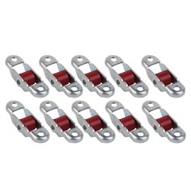 10PCS Sliding Door Pulley Roller, 12mm Sliding Window Pulley Noiseless PP Single Wheel PP Stainless Steel Sliding Door Window Pulley for Cabinet
