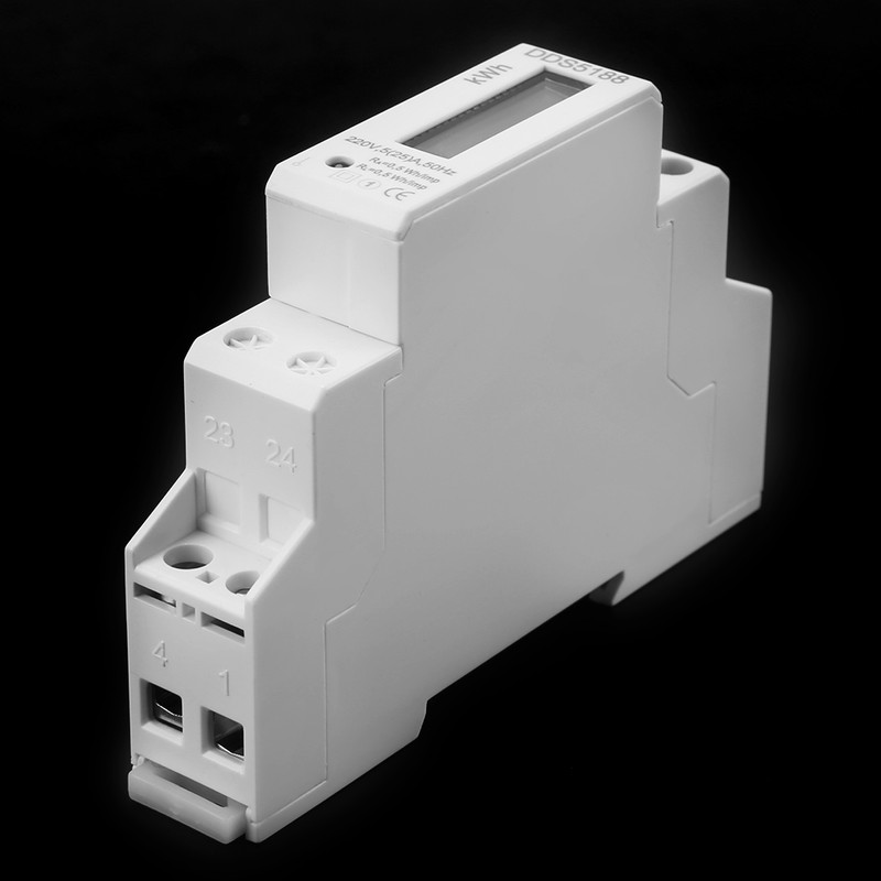 DDS5188 LCD Digital Din Rail Electric Meter 5-25A For Kilowatt