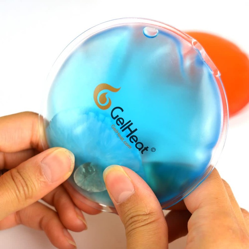 Pack of 5 GelHeat Instant Hand Warmers Round - Reusable