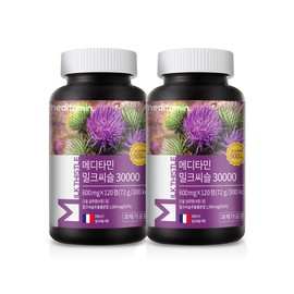 Meditamine Milk Thistle 30000 Silymarin Liver Health Nutrient 120 Tablets 2 / 메디타민 밀크씨슬 30000 실리마린 간건강 영양제 120정 2개