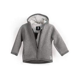 Ehrenkind® Children’s and Babies’ Broadcloth Jacket made from Natural Virgin Wool with Zip, gray, 110-116