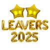 XINDY Gold Leavers 2025 Balloons, Congratulations Leavers 2025 Decorations Graduation
