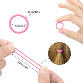 JOYOYO 360 Pcs Baby Hair Ties Elastic Hair Tie for Toddler Girls Small Size Hair Bobbles 2 cm, Pink Color Hair Bands Hair Accessories for Baby Girls