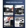 COMOWARE Titanium Oscillating Saw Blades, 20PCS Multitool Blades for Metal,