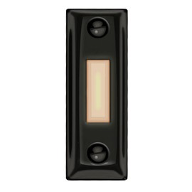 WESUA Metal Doorbell Button With LED lighted Push Switch (black)