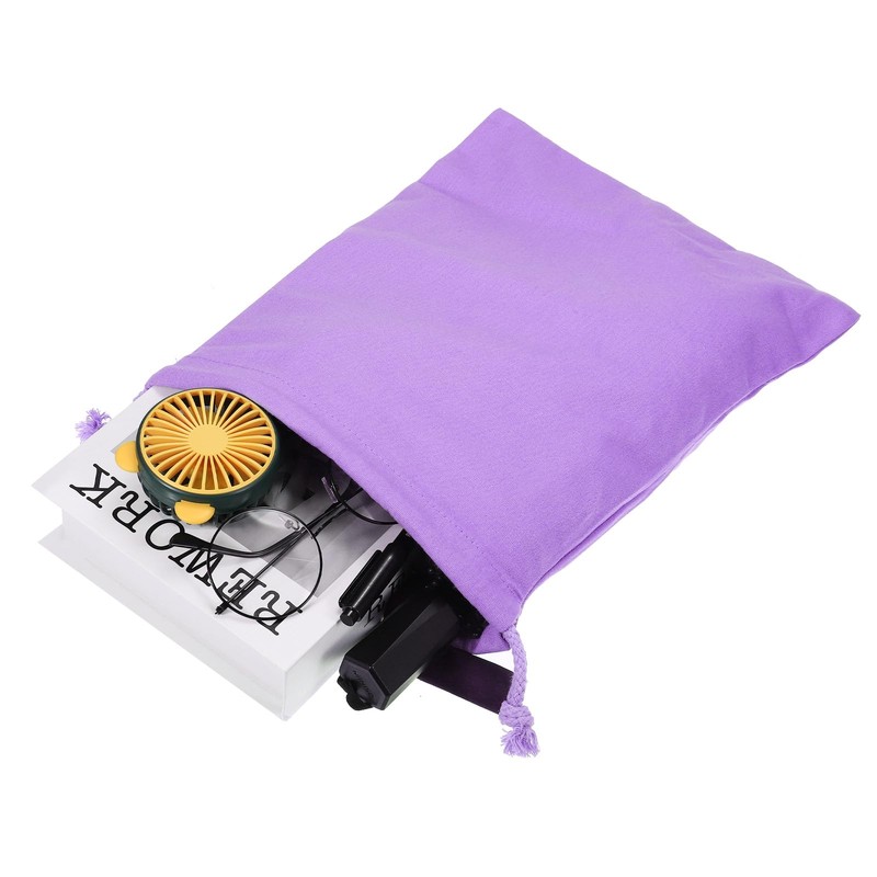 PATIKIL Reusable Drawstring Bags, 10x12.6 Inch 3 Pack Multipurpose Cotton