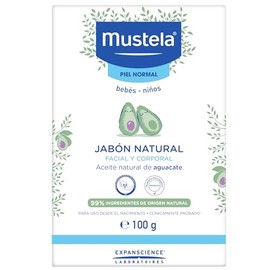 Mustela Jabón Natural, Piel Normal, Facial y Corporal, 100g