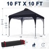 COOSHADE Pop Up Canopy Tent, 10x10 Easy Setup Instant Canopy
