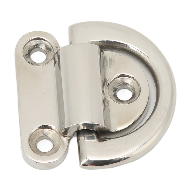 Stainless Steel Marine Folding Pad Eye Cleat Heavy Duty D