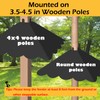 Firmlly Metal Squirrel Baffle for 4x4 Post, Outside Wooden Pole