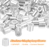 uxcell 120Pcs Aluminum Crimping Loop Sleeve for 3/32" Diameter Wire