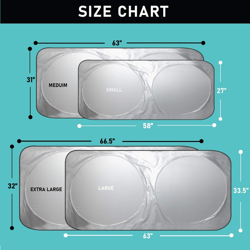 FH Group Foldable Penguin Print Car Windshield Sun Shade -