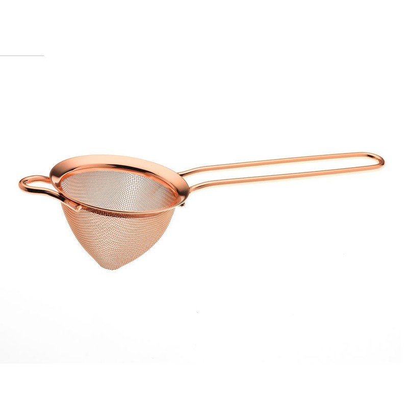 Barfly M37025CP Fine Mesh Cocktail Strainer, Copper Plated, Stainless Steel