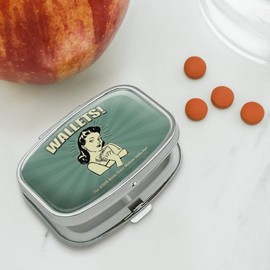 Wallets The Other Bulge Every Woman Looks for Funny Humor Retro Rectangle Pill Case Trinket Gift Box