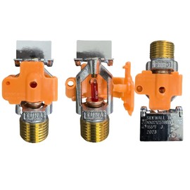 Fire Sprinkler Head Horizontal Sidewall Spray - FM Approved & UL Listed 1/2" NPT 155℉(68℃) K=5.6 (K80/metric) Standard Response for Automatic Fire Sprinkler System (6, Chrome)