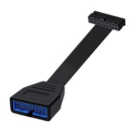 YINGAYOU USB 3.0 19/20 Pin Extension Cable USB 3.0 19/20 Pin Internal Extension Header Adapter Cable, for Desktop Computers (30 cm)