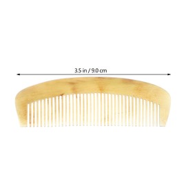 minkissy Natural Horn Hair Comb 9cm Anti-Static Pocket Comb Handmade Labour Comb Buffalo Horn Comb Pocket Hair Comb for Women Ideal for All Hair Types