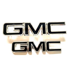 GMC GM Grille Tailgate Emblem Black Chrome for 2015-19 GMC Sierra 1500 2500HD 3500HD