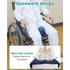 Anti-slip Wheelchair Cushion with Pommel Wedge and Seat Belt for
