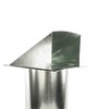 FAMCO Galvanized Steel Hooded Wall Vent with Screen, Used for