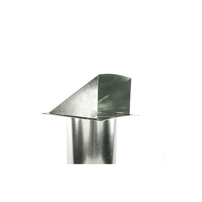 FAMCO Galvanized Steel Hooded Wall Vent with Screen, Used for