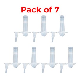 Polygem Corner Ports for Liquid Concrete Repair with Attached Caps – Compatible with Various Epoxy Injection Systems - Pack of 7