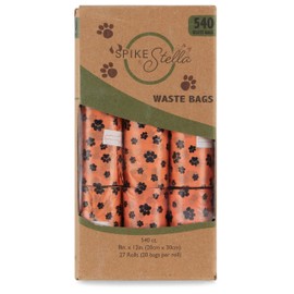 Spike and Stella Heavy-Duty Dog Waste Bags – Leak-Proof Poop Bags, Strong, Durable, Reliable Dog Poop Bags, Bulk Pack (540, 640, 720 Count)