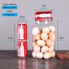 SAIOOL Egg Jar,kitchen canister， 1 Gallon Large Glass Food Storage