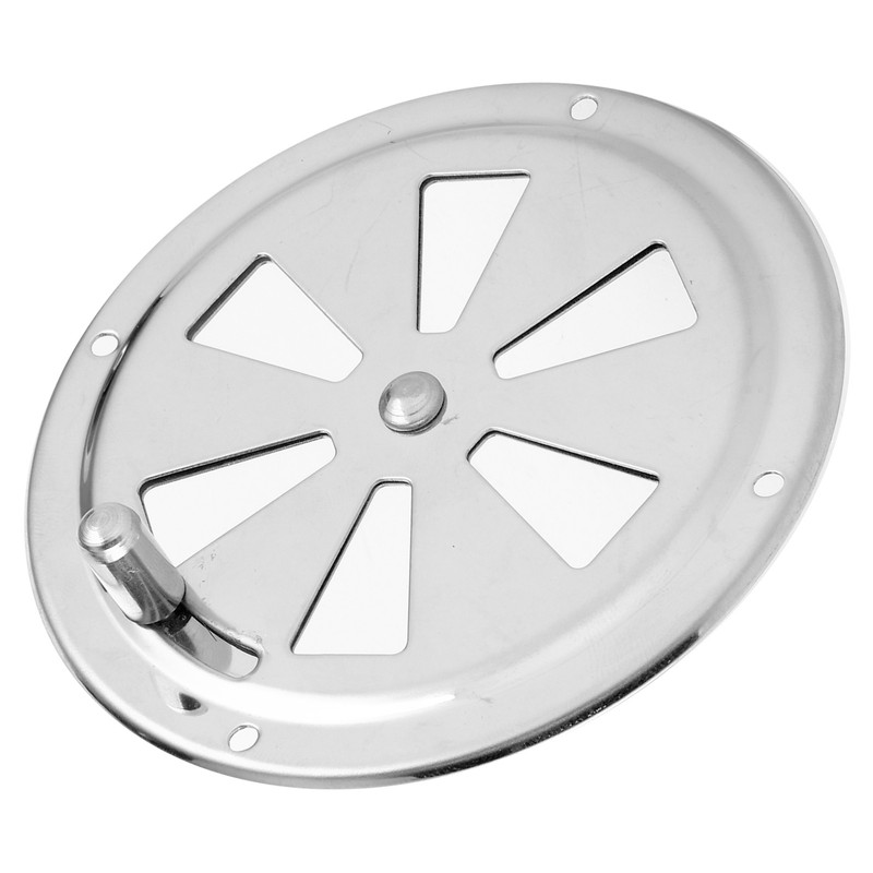 4in Air Ventilator Cover Stainless Steel Round Louvered Lid for