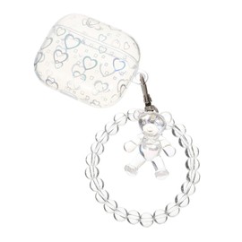 TEHAUX Shockproof Earphone Case for Stylish Love Design Lightweight Protector Compact and Portable Excellent Scratch for Wireless Earbuds