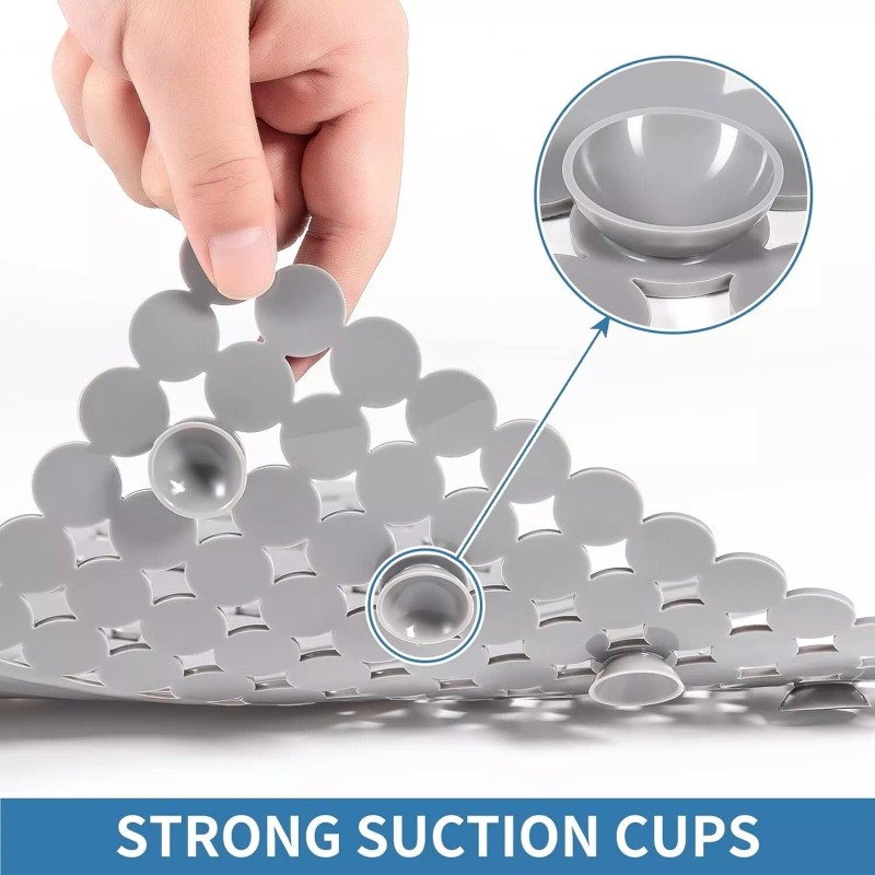 Kitchen Plastic Sink Saddle, Sink Divider Mat with Strong Suction