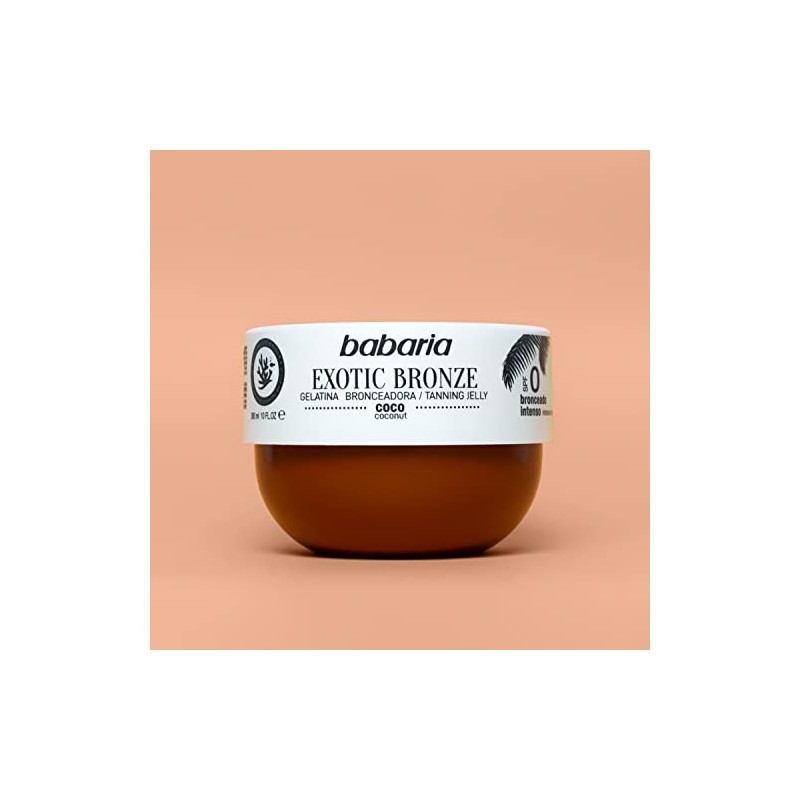 Babaria unisex exotic bronze coconut oil tanning jelly, SPF 0,