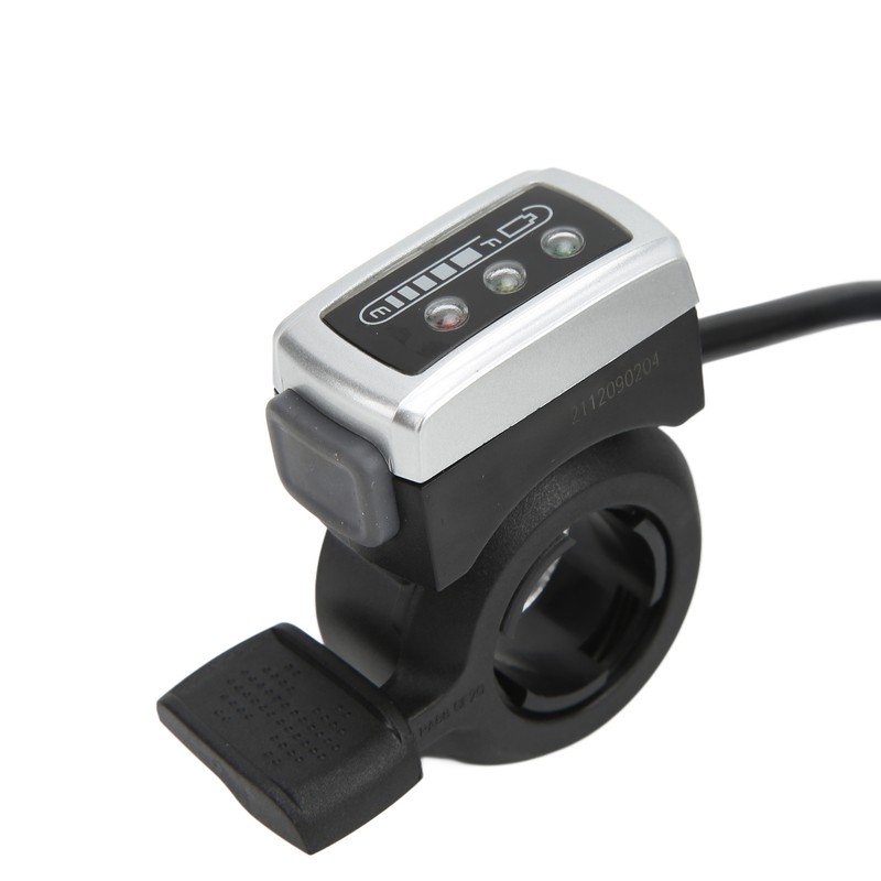 6 Wire Thumb Throttle with ON/OFF Switch Battery Indicator 22mm