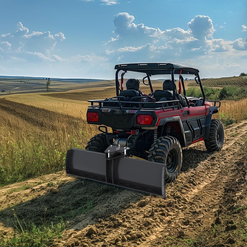 ECOTRIC 3-Point 48" Scrape Blade Implement 2 Inch Receiver ATV