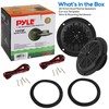 Pyle 4 Inch Dual Marine Speakers - Waterproof and Weather