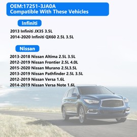 Tapa de gas y tapa de combustible para Nissan Frontier 2012-2020, Versa Sedan 2012-2020, Versa Note 2014-2019, Pathfinder 2013-2020, Altima.Lnfiniti 2013 JX35, 2014 -20199QX60 (incluye hebilla de modelos nuevos y antiguos)