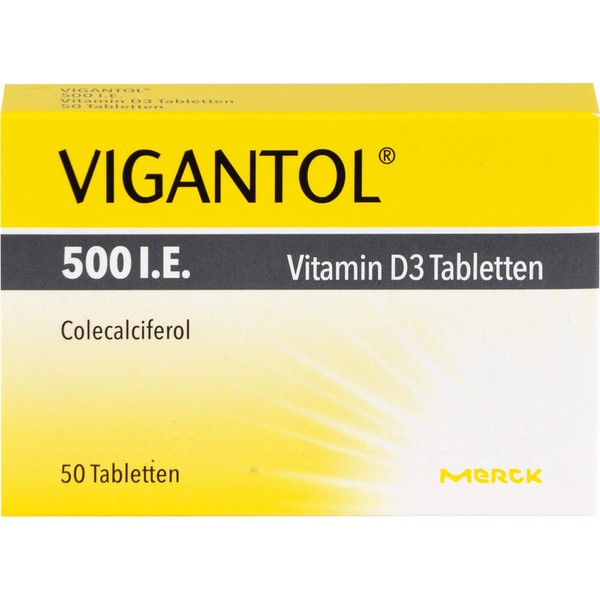 Vigantol 500 IU Vitamin D3 Tablets Pack of 50