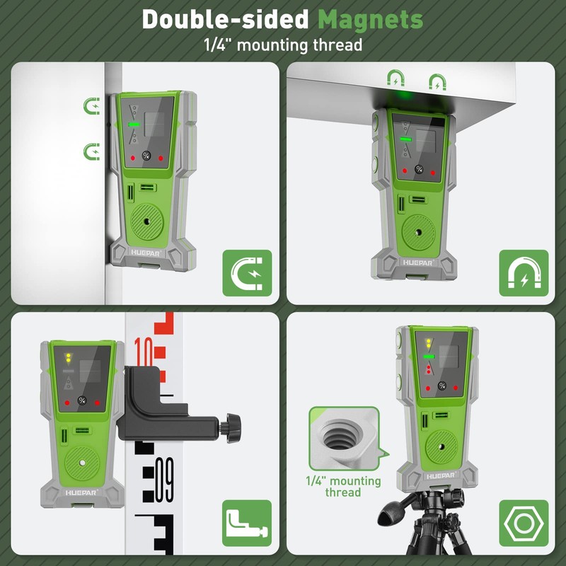 Huepar LR-8RG Laser Receiver, Compatible with All Huepar and Pro
