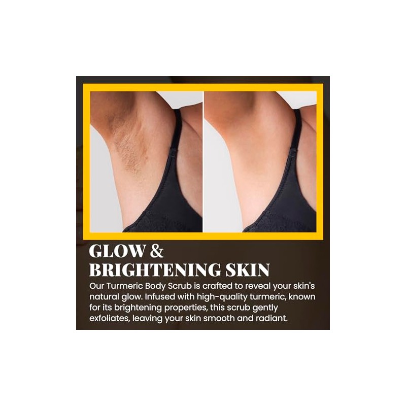 "Chillihaer "Exfoliante de cúrcuma CHILLIHAER para eliminar las axilas oscuras,