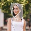 6-Pack Women's Rain Bonnet with Visor - Clear, Waterproof Rain