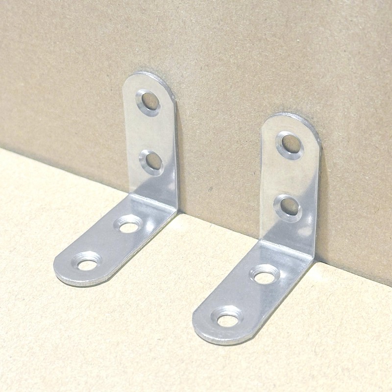 30 PCS Stainless Steel L Shaped Shelf Brackets,Angle Corner Bracket