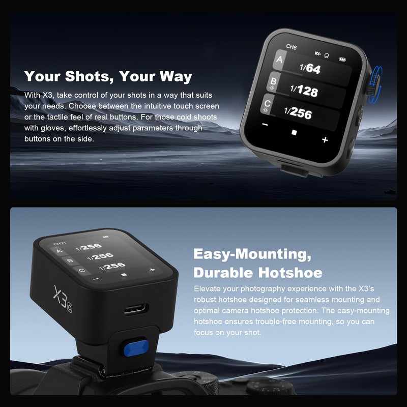 Godox X3C X3 C X3-C TTL Wireless Flash Trigger Compatible
