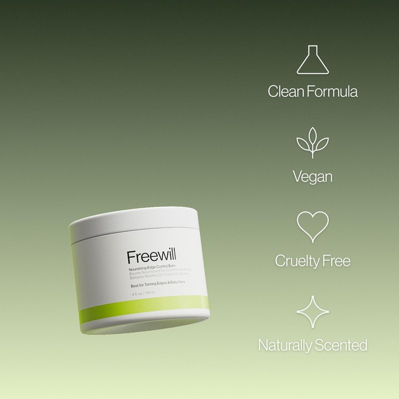 Freewill Nourishing Edge Control Balm, 4 oz